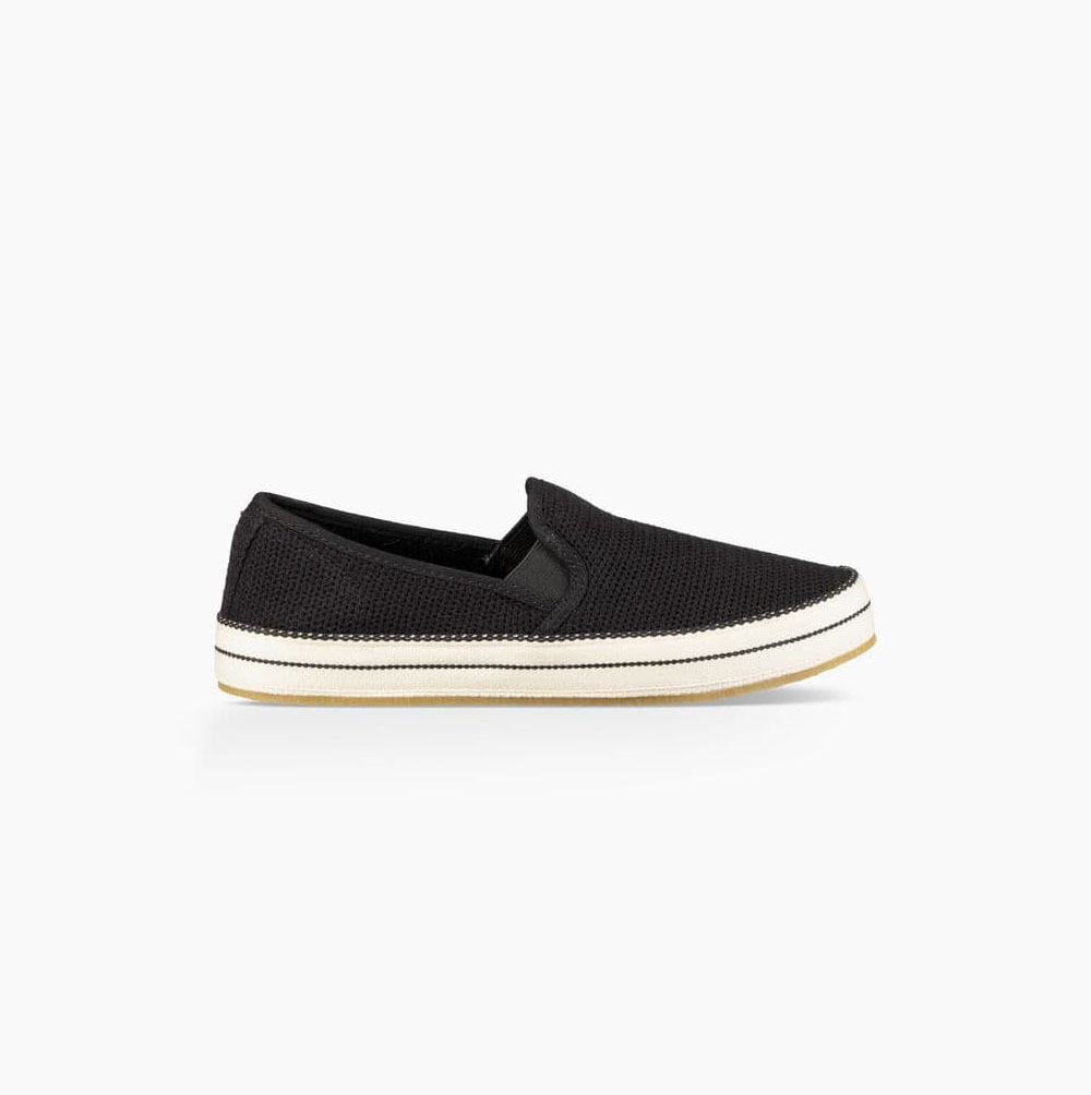 UGG Bren Slip-On Black Sneakers for Women (EBZJ23479)